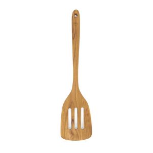 Teak Wood Slotted Spatula