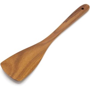 Teak Wooden Turner – XL Size, 12 Inch Flat Edge Spatula