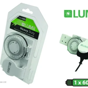 LUMii 24 Heavy Hour Plug in Manual Timer Grow Lights Ballasts HPS MH Light Kits