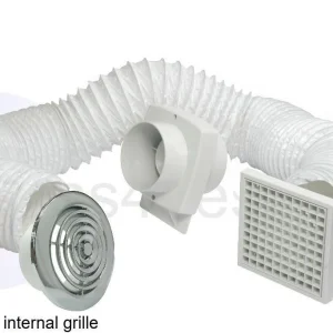 VSF100S Extractor Fan CHROME GRILLE