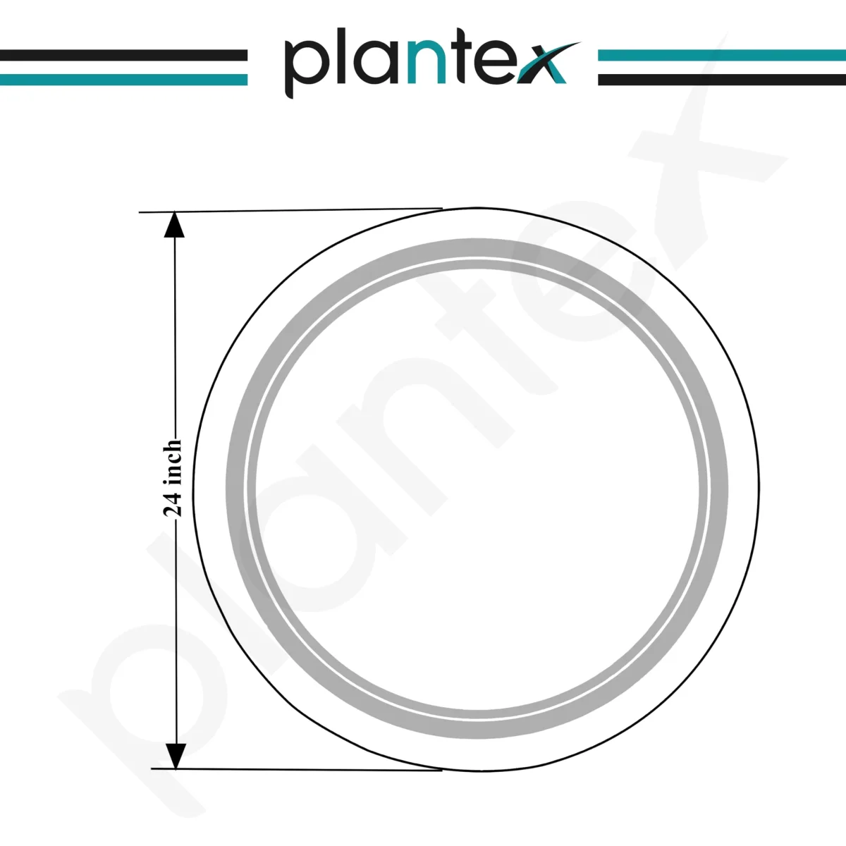 Plantex Glass Mirror With Light With 3 Tone/Touch Wall Mount Mirror For Bedroom/Dressing Room/Living Room - Round Shape (24 Inch), White - Image 3