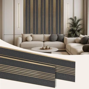 Plantex Louvers Panel for Wall/8 Feet Wall Panels/3D Charcoal Panel for Interior Walls DÃƒÆ’Ã‚Â©cor - Pack of 10 Covers - 80 Sq. Ft, Size-1 Feet x 8 Feet (YD-1209)
