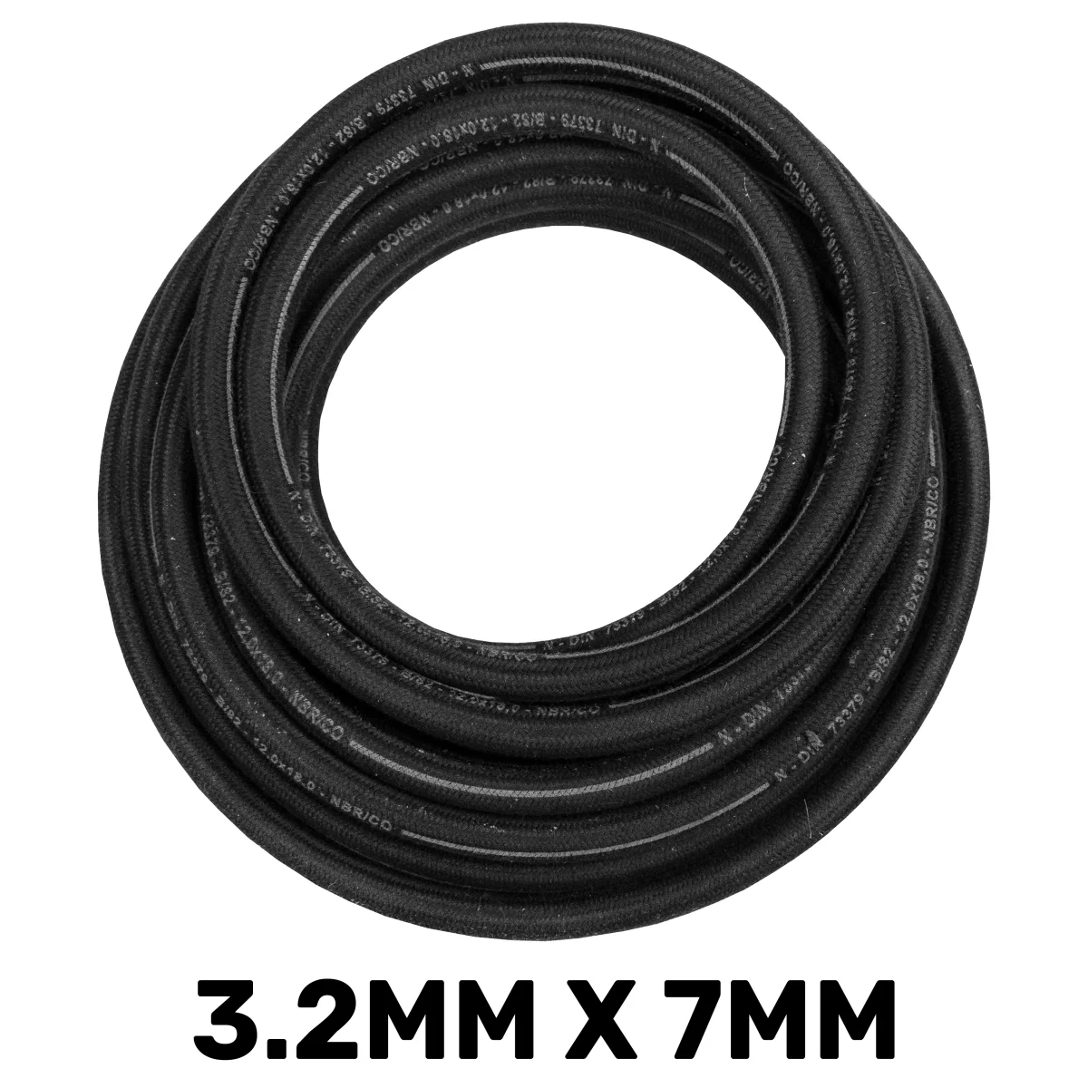 3.2mm Braided Rubber DIN 73379 Type B Fuel Hose - Image 9