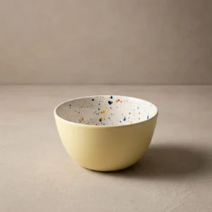 Breeze Party In Stoneware Bowl 16cm Yellow
