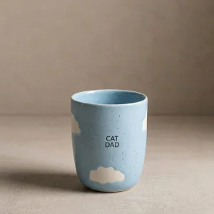 Cloud Medium Cup 220ml Cat Mom & Dad 2 Pieces Set